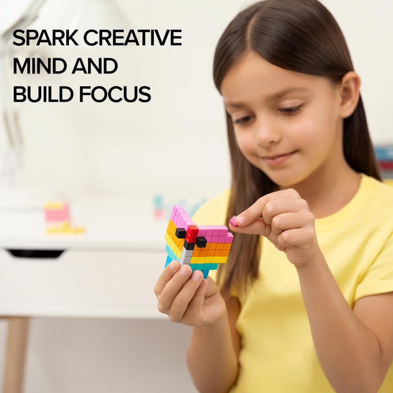 PIXIO Flags - Magnetic Building Blocks for Kids Over 6 Years, Pixel Art, STEM Magnet Toys for Kids Ages 8-12, Portable Magnetic Blocks for Creativity - 162 pcs - Image 5